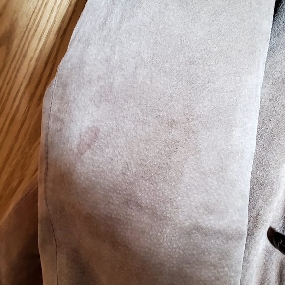 Vintage Jack Fraser Shearling Suede Leather Coat 42 M 70s - Picture 7 of 10